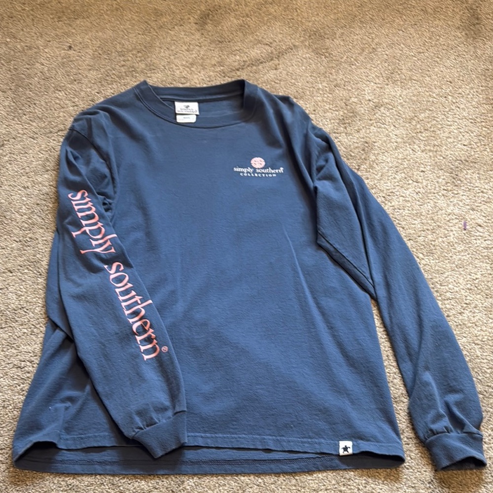 Simply Southern Blue Long Sleeve Shirt